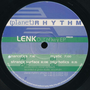 Vinyl / Occasion Techno Hardtechno Trance - Planet Rhythm Records Prr009 Out Of Key Ep – Lenk 12',