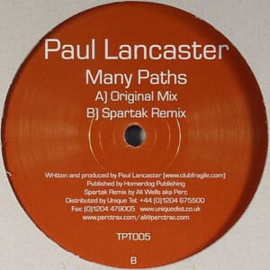 Vinyl / House Electro Minimal Vinyles d’occasion - Perc Trax Tpt005 Many Paths Paul Lancaster 12'