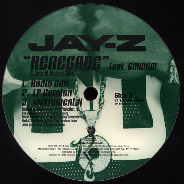 ロッカフェラ・レコード 314 588 930-1 ジガ / レネゲード - ジェイ・Z