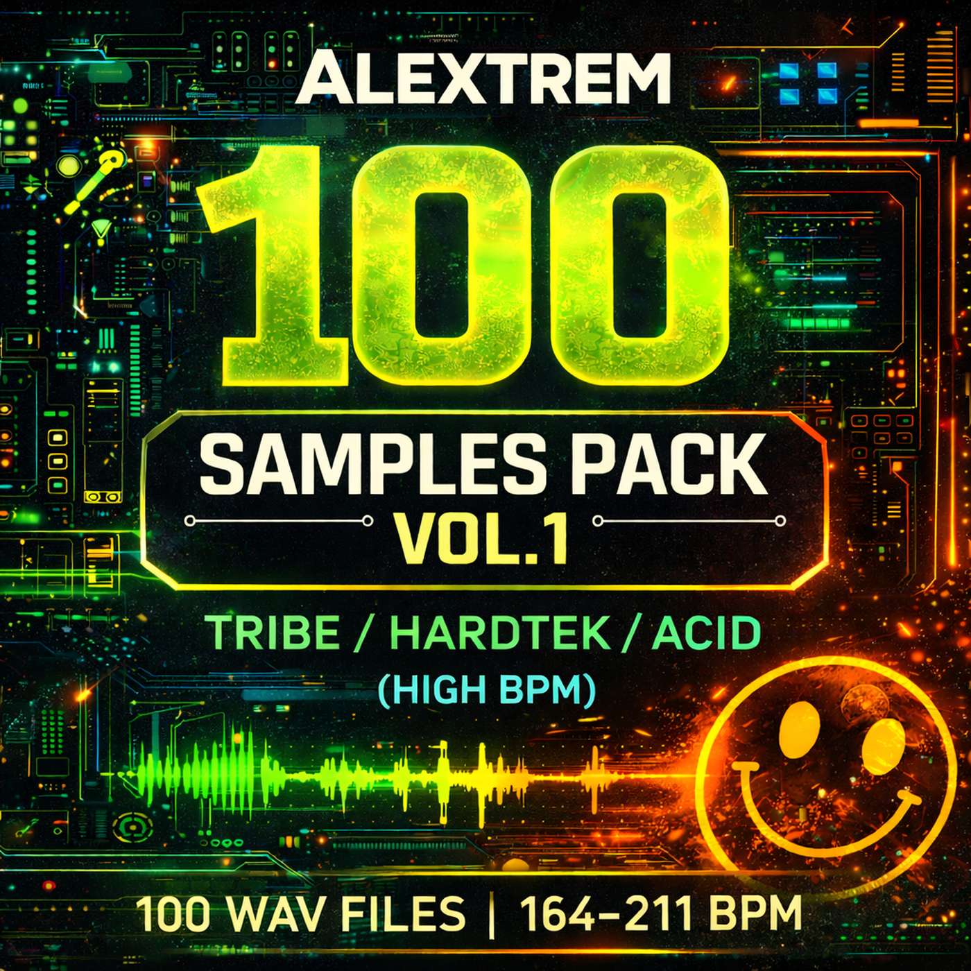 Vinyl / Samples Pack - 100 Vol.1 By Alextrem (Tribe Hardtek Acid)