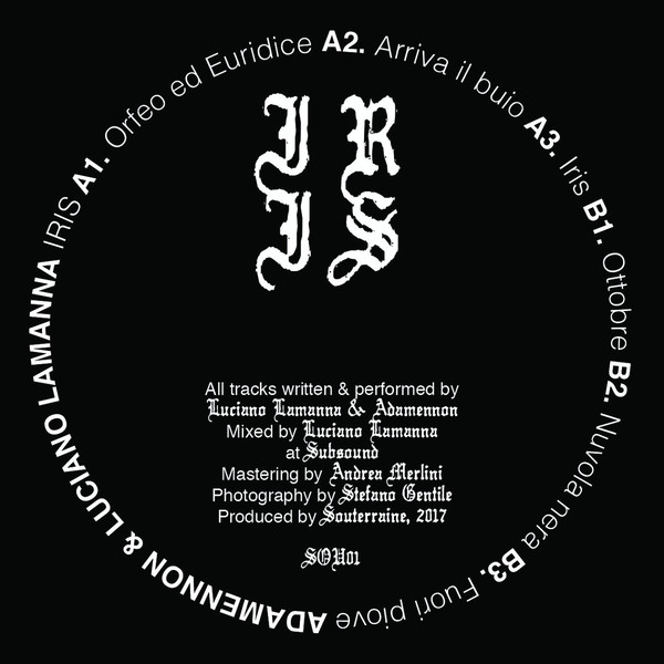 Vinyl / Neuf Techno Hardtechno Trance - Souterraine.org SOU01 Iris Adamennon & Luciano Lamanna 12", MiniAlbum, Ltd