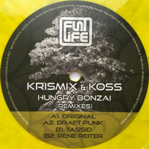 Vinyl / Neuf Techno Hardtechno Trance - Flatlife Records Flat 014 Hungry Bonzai (Remixes) Krismix & Koss 12", EP,