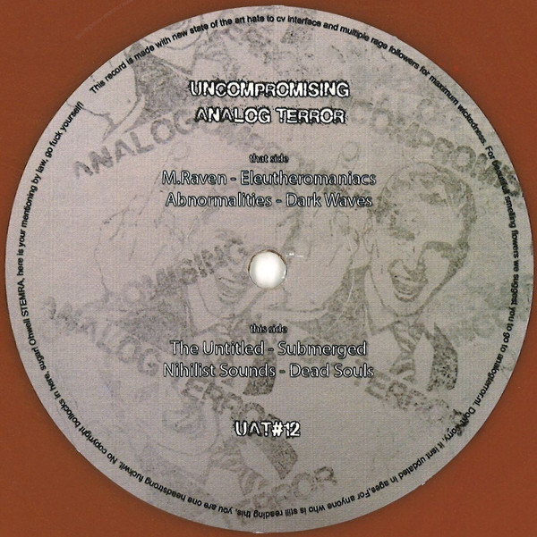 Vinyl / Neuf Hardcore - Uncompromising Analog Terror UAT#12 #12 Various 12", EP, Ltd, Ora