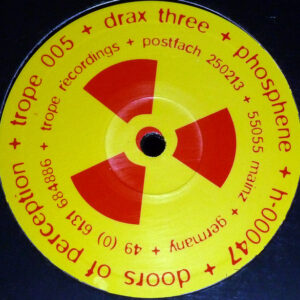 Vinyl / Occasion Techno Hardtechno Trance - Trope Recordings TROPE005 Drax Three 12"
