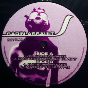 Vinyl / Neuf Break Dub Hardcore - Digitalhut Sounds DHS#007 3 Minutes Of Waste Sarin Assault 12", EP