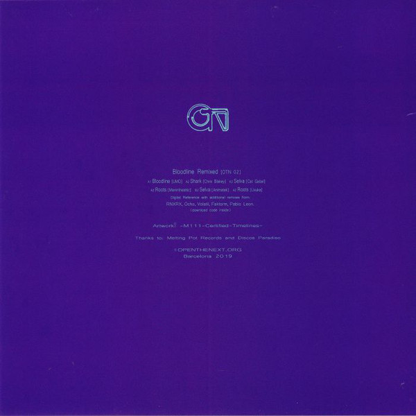 Vinyl / Neuf House Electro Minimal Techno Hardtechno Trance - OPENTHENEXT OTN02 Bloodline Remixed UMO (6) 12"