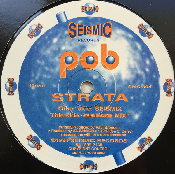 Vinyl / Occasion Techno Hardtechno Trance - Seismic Records SMC 004 Strata Pob 12"