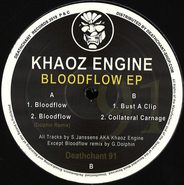 Vinyl / Neuf Hardcore - Deathchant 91 Bloodflow EP Khaoz Engine 12",