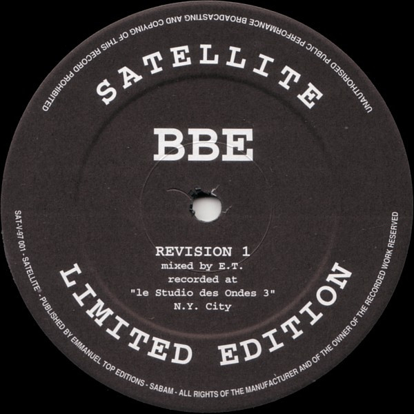 Vinyl / Occasion Techno Hardtechno Trance - Satellite (5) SAT-V-97 001 Revision B.B.E. 12", Ltd