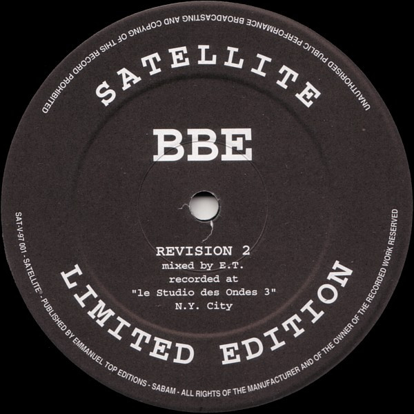 Vinyl / Occasion Techno Hardtechno Trance - Satellite (5) SAT-V-97 001 Revision B.B.E. 12", Ltd