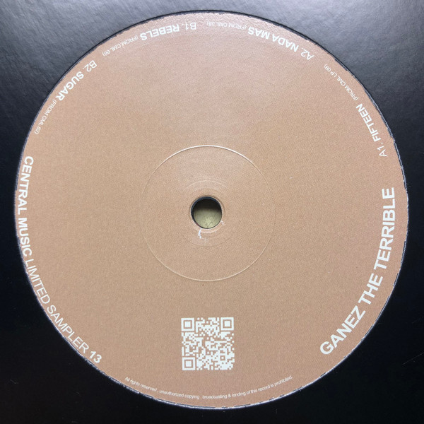 Vinyl / Neuf Techno Hardtechno Trance - Central Music Ltd CM 13 Limited Sampler Ganez The Terrible 12", Smplr