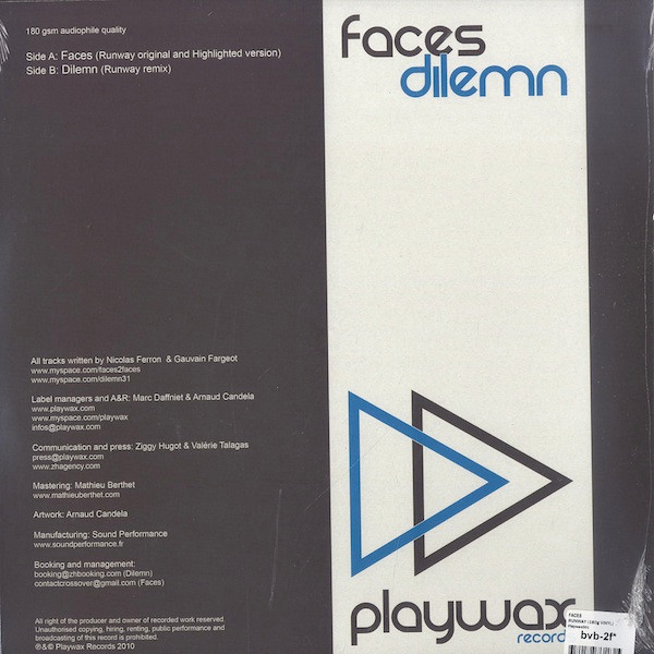 Vinyl / Neuf House Electro Minimal Techno Hardtechno Trance - Playwax Records PWAX001 001 Faces (5) 12"