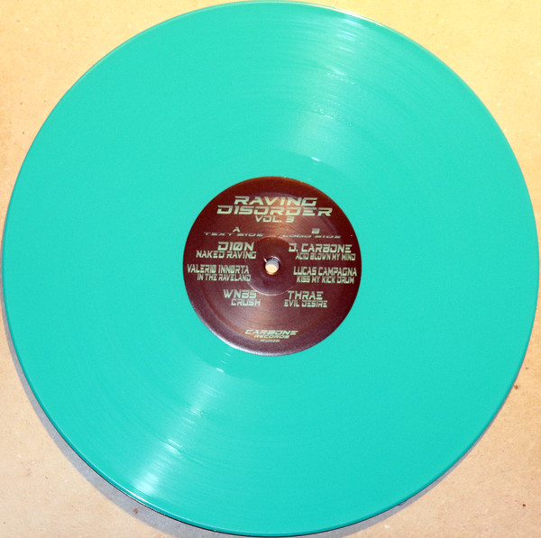 Vinyl / Neuf Hardcore Techno Hardtechno Trance - Carbone Records (2) RD03 Raving Disorder Vol.3 Various 12", Ltd, Tur