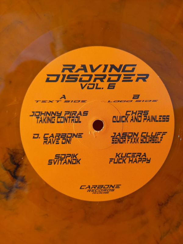 Vinyl / Neuf Hardcore Techno Hardtechno Trance - Carbone Records (2) RD06 Raving Disorder Vol.6 Various 12", Ltd, Mar
