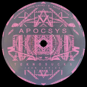 Vinyl / Neuf Hardcore Hardtek Tribe Freetekno - Tekno Sucks Records TSR100%APOCSYS 100% Apocsys 12", EP