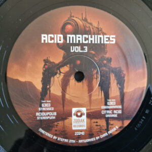 Vinyl / Neuf Techno Hardtechno Trance - Zodiak Commune ZC040 Acid Machines Vol. 3 G303, Up Dub & Citric 12", EP,