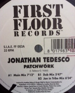 Vinyl / House Electro Minimal Occasion - First Floor Records (3) FF 003 Patchwork Jonathan Tedesco 12"