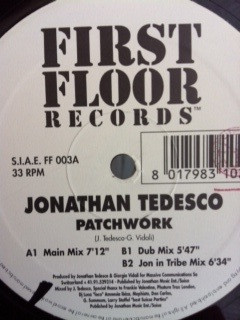 Vinyl / House Electro Minimal Occasion - First Floor Records (3) FF 003 Patchwork Jonathan Tedesco 12"