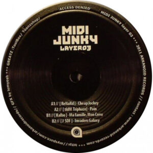 Vinyl / Neuf Hardcore Hardtek Tribe Freetekno - Arkanoid Records MJ 03 Midi Junky Layer Various 12", Ltd