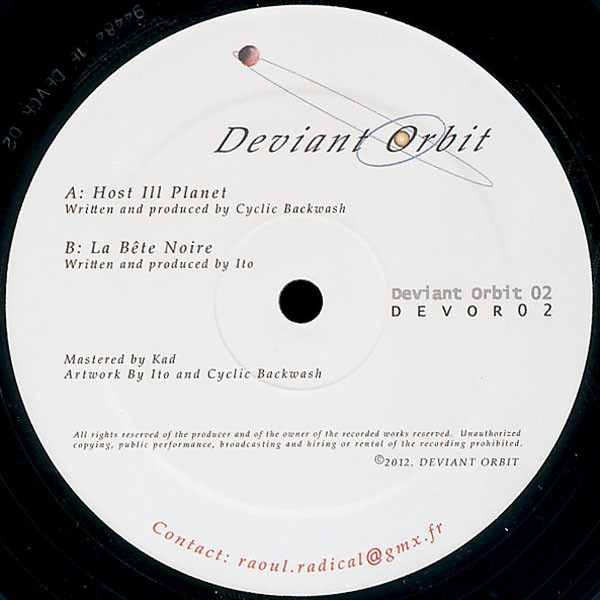 Vinyl / Neuf Hardtek Tribe Freetekno Techno Hardtechno Trance - Deviant Orbit DEV-OR 02 Host Ill Planet La Bête Noire