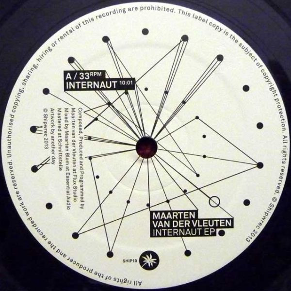 Vinyl / Neuf House Electro Minimal - Shipwrec SHIP019 Internaut EP Maarten van der Vleuten 12"