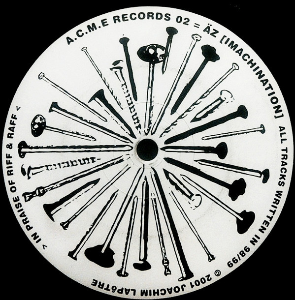 Vinyl / Neuf Break Dub Hardcore - A.C.M.E. Records acme 02 In Praise Of Riff & Raff Äz 12"