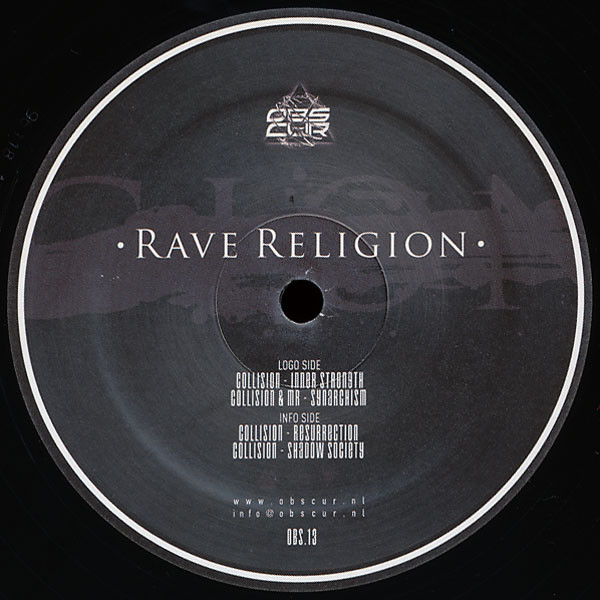 Vinyl / Neuf Hardcore Hardtek Tribe Freetekno Techno Hardtechno Trance - Obs.Cur OBS.13 Rave Religion Collision (6) mR (5)