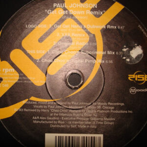 Vinyl / House Electro Minimal Occasion - Rise 046 Get Down (Remix) Paul Johnson 12"