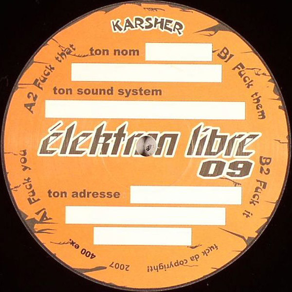 Vinyl / Occasion - Elektron Libre EL009 09 Karsher 12", Ltd